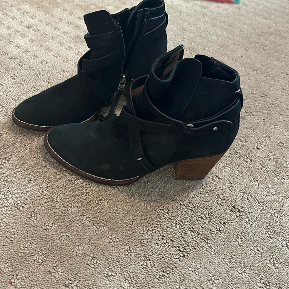 Suede gentle used, SamEdelman  black booties